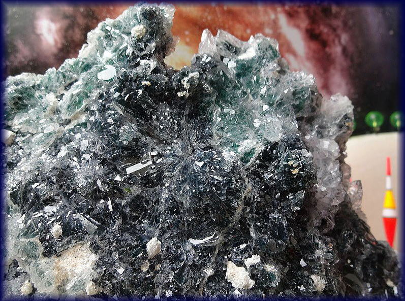 セラドン石上の水晶 ブラジル Celadonite Rio Grandedusal, Brazil SOLD